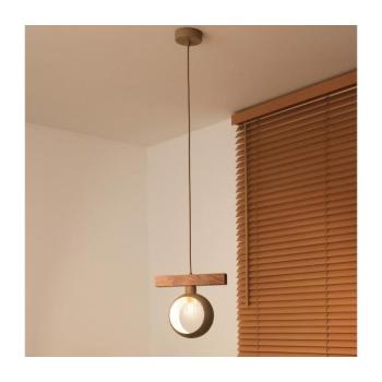 - Kábeles csillár IRONLINE 1xE27/15W/230V fenyő tölgy/bézs 70408 kép