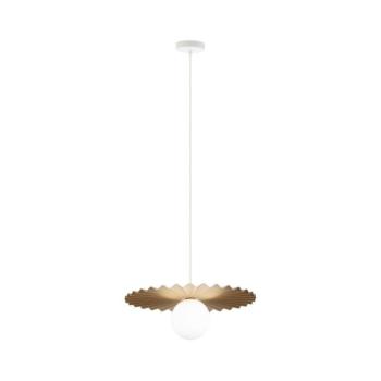 Kábeles csillár SUNPLISS 1xG9/10W/230V, átm. 40 cm, arany/krémszínű W-KM 408080/1 SAND+GO kép