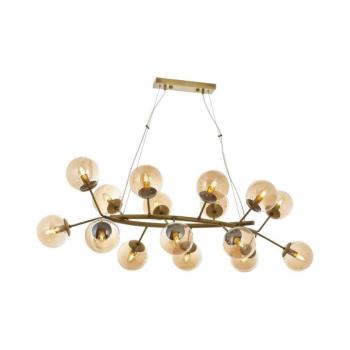 Kábeles csillár VARANA 16xE14/40W/230V bronzszínű 301AUR1182 kép