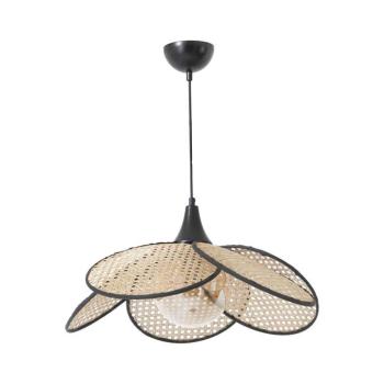 Kábeles függőlámpa FUME 1xE27/40W/230V átm. 45 cm fekete/bézs 846STL1882 kép