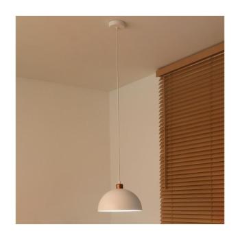 - Kábeles függőlámpa IRONLINE 1xE27/15W/230V átm. 27 cm fehér/rézszínű 70507 kép