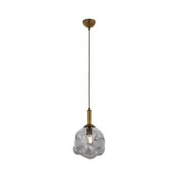 Kábelre függesztett CRUMPLED csillár 1xE27/40W/230V bronzszínű/füstszínű 301AUR1176 kép