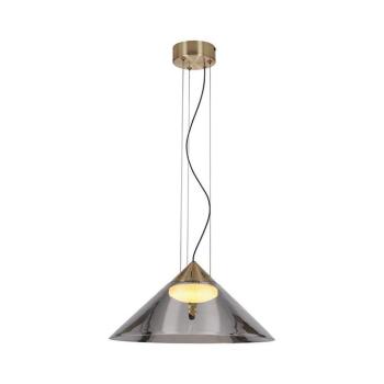 Kábelre függesztett csillár PRESTO 1xGX53/10W/230V átm. 34 cm arany/füstszürke 31-51073 kép