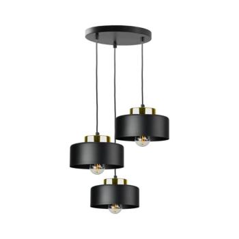 Keter Lighting Kábelcsillár IGNIA 3xE27/60W/230V fekete/arany 3398 kép