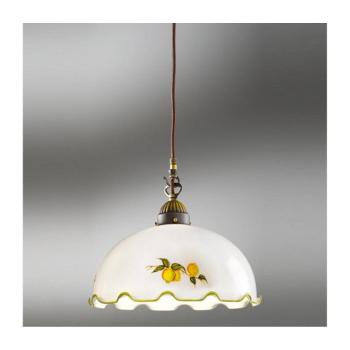 Kolarz 731.30.116 - NONNA kábelre függesztett csillár 1xE27/75W/230V, átm. 20 cm, citromsárga 731.30.116 kép