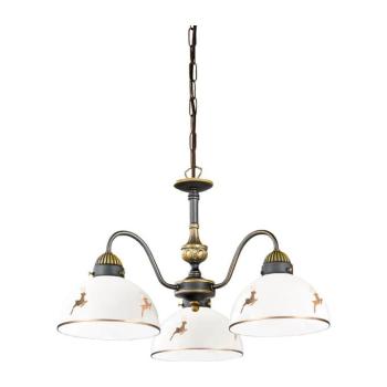 Kolarz 731.83.150 - Láncra függesztett NONNA csillár 3xE27/75W/230V szarvasagancs rózsaarany 731.83.150 kép