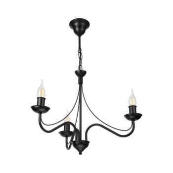 Láncos csillár ANTON 3xE14/15W/230V fekete LM-3.294/CZARNY kép