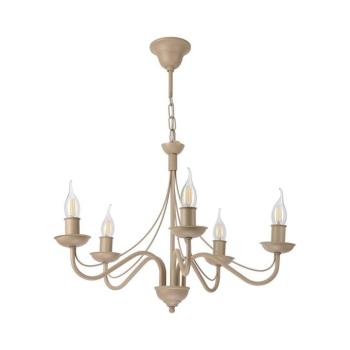 Láncos csillár ANTON 5xE14/60W/230V bézs LM-5.294/BEŻ kép