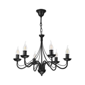 Láncos csillár ANTON 6xE14/60W/230V fekete LM-6.294/CZARNY kép