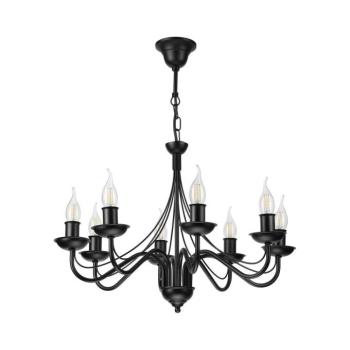Láncos csillár ANTON 8xE14/60W/230V fekete LM-8.294/CZARNY kép