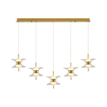 LED csillár kábelen BUTTERFLY 10xLED/5W/230V 3000K aranyszínű 414LRC1359 kép