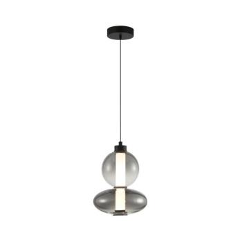LED lógó világítás Daphne, üveg szürke-átlátszó, magasság 28 cm kép