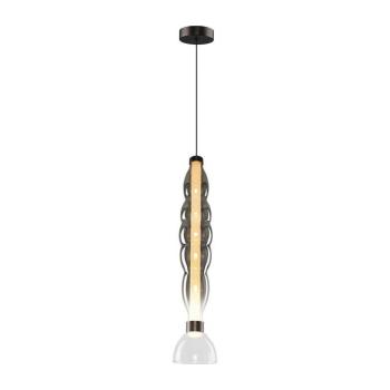 LED Csillár zsinóron LUCCO LED/18W/230V átm. 15 cm füstös ML1415 kép