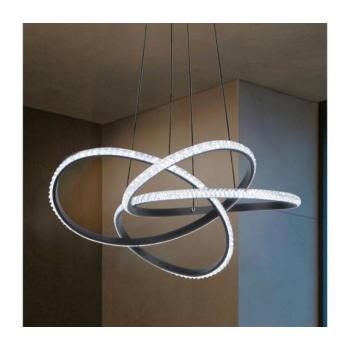 LED dimmelhető csillár kábelen LED/95W/230V 3000-6500K átm. 57 cm + távirányító TA2309/B kép