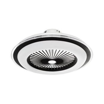 LED Dimmelhető mennyezeti lámpa látorral ZEPHYR LED/48W/230V fekete + távirányító ML1514 kép