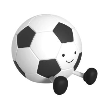 LED érintős, dimmelhető gyerek lámpa FOOTBALL LED/2W/5V USB 1200 mAh fehér/feket 331755 kép