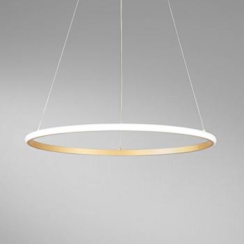 LED függő lámpa Axis, Ø 60 cm, arany színű, fém, CCT kép