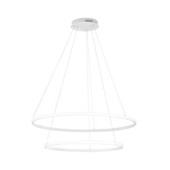 LED függő lámpa Axis, Ø 80/60 cm, fehér, fém, CCT kép