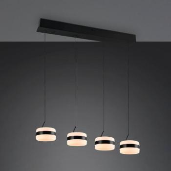 LED függő lámpa Dios, fekete, hosszúság 85 cm, CCT, 4 izzós. kép