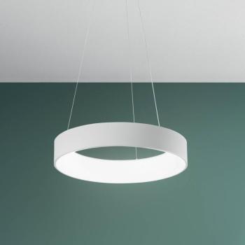 LED függő lámpa Noah, fehér, Ø 60 cm, fém, CCT kép