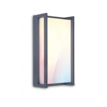 LED lámpatest , oldalfali , 15.2W , RGB , CCT , dimmelhető , kültéri , IP54 , LUTEC CONNECT , QUBO kép