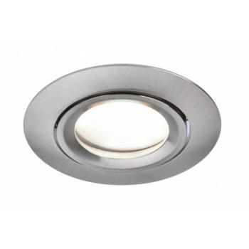 LED lámpatest , spot , billenthető , GU10 , RGB , CCT , dimmelhető , süllyesztett , kerek , matt nikkel , 4.7W , LUTEC CONNECT , SCOP kép