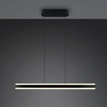 LED lógó lámpa Arcola, fekete, hosszúság 115 cm, CCT, 2 izzós. kép