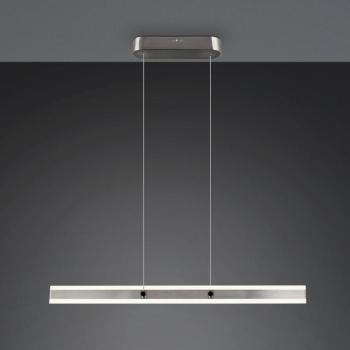 LED lógó lámpa Arcola, nikkel színű, hossza 115 cm CCT 2 izzós. kép