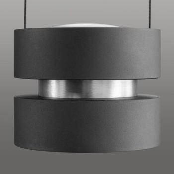 LED lógó lámpa Glow-Sphere, hosszúság 112 cm, fekete, fém kép