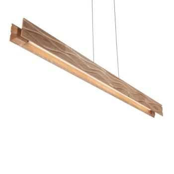 LED lógó világítás Atacama, tölgy/fekete, fa, hossza 116 cm kép