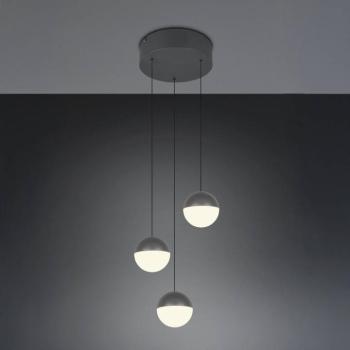LED lógó világítás Senta, antracit, Ø 25 cm, 3000 K, 3 izzós. kép