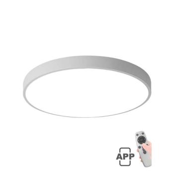 LED mennyezeti kerek lámpatest FINESSE R1-60 φ600*H50 60W szabályozható+mobil applikáció fehér 2026090 VITO
