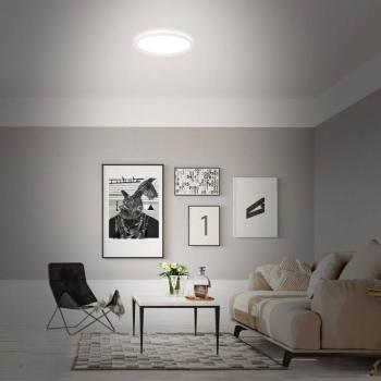 B smart RGBW LED mennyezeti lámpa, dimmelhető fényerővel, fehér, Ø 42 cm kép
