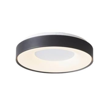 LED mennyezeti lámpa DESITA R25 Ø385xH80 25W 3xCCT (3000K/4000K/6500K) 2125lm matt fekete 2027920 VITO kép