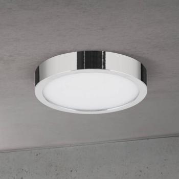 LED mennyezeti lámpa Disc, króm színű, Ø 14 cm, CCT, fém kép