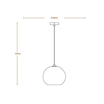LEDVANCE lógó világítás „Ball”, Ø 26 cm, barna, hullámkarton, E27 kép
