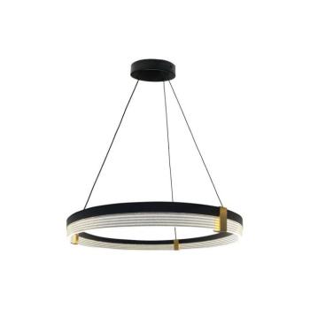 Light Prestige LED csillár kábelen TRIANGLE LED/40W/230V 3000/4000/6000K átm. 60 cm fekete LP-0407/1P M BK Triangle kép