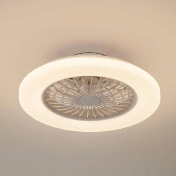 Lindby LED mennyezeti ventilátor Vedin, fehér, DC, Ø 49 cm, CCT kép