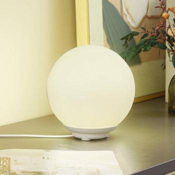 Lindby Smart LED asztali lámpa Cosmia, fehér, üveg, Tuya kép