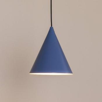 Lógó világítás Form, füstkék, fém, Ø 24 cm, kúpos, E27 kép