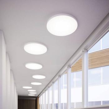 LOOM DESIGN LED mennyezeti lámpa Lucia, fehér, Ø 60 cm, alumínium kép