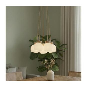 LOOMIS zsinóros csillár 5×E27/15W/230V, 130 cm — bézs/tölgy LM-5.315 kép