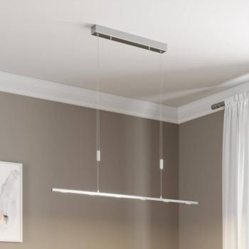 Lucande Arnik LED lógó lámpa, 120 cm, nikkel színű, dimmelhető kép