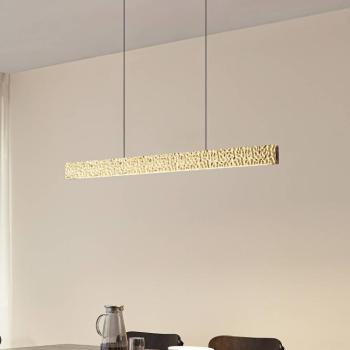 Lucande LED lógó világítás Nivara, 117 cm, arany, fém kép