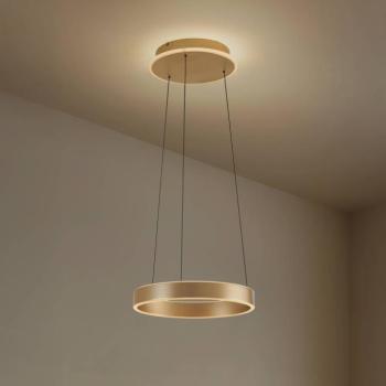 Lucande LED lógó világítás Tindra, Ø 40 cm, arany, dimmelhető kép