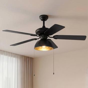 Lucande Shamoian mennyezeti ventilátor világítással, csendes, Ø 130 cm kép