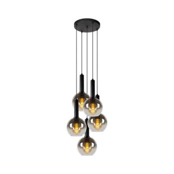Lucide 45402/15/30 - Csillár zsinóron MARIUS 5xE27/40W/230V fekete 45402/15/30 kép