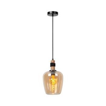 Lucide 45408/22/62 - Csillár zsinóron ILONA 1xE27/40W/230V átm. 22 cm fekete/bézs 45408/22/62 kép