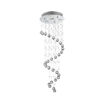 LUXERA - Kristály csillár COIL 4xGU10/50W/230V kép
