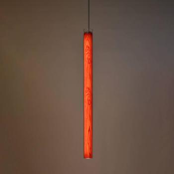 LZF Estela SV LED függő lámpa, 90 cm, cseresznyefa kép